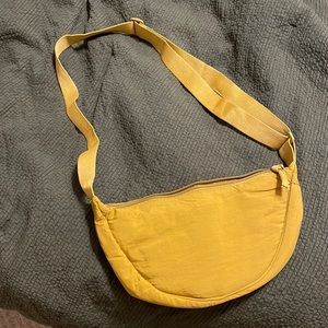 Nylon Crescent Crossbody Bag for Women Trendy Men,Small